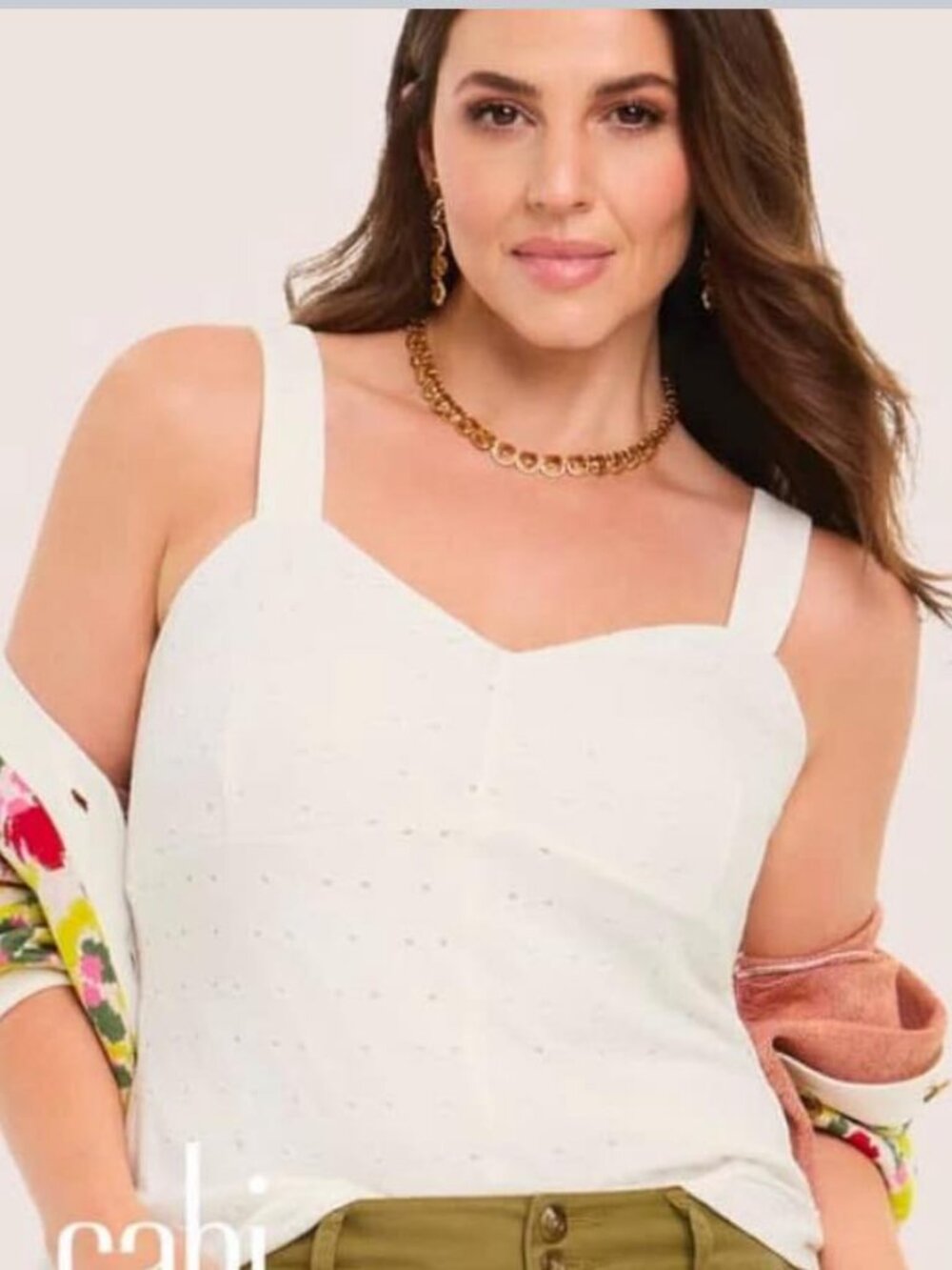 NWT | CABI 6561 Eyelet Tank